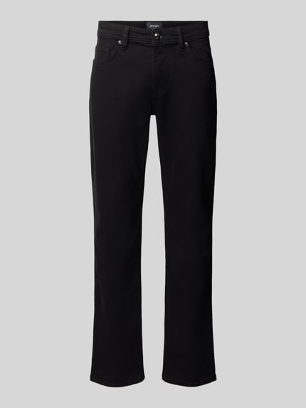 JOOP! COLLECTION Regular Fit Jeans mit dezentem Strukturmuster Black 1
