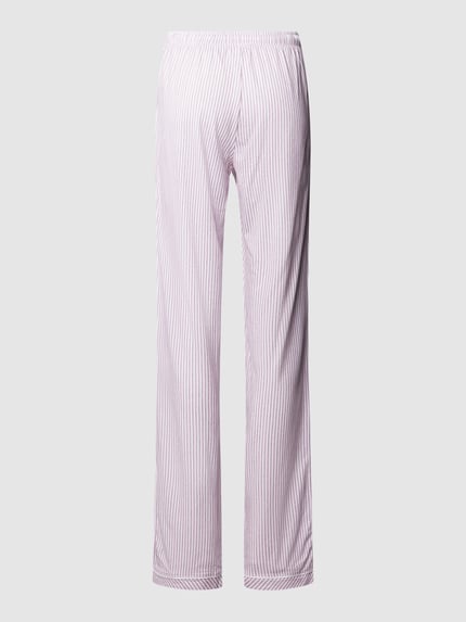 s.Oliver RED LABEL Regular fit pyjamabroek van mix van katoen en viscose Bordeaux - 3