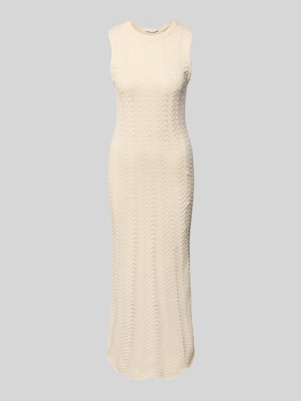 Rich & Royal Strickkleid mit Rundhalsausschnitt Offwhite 2