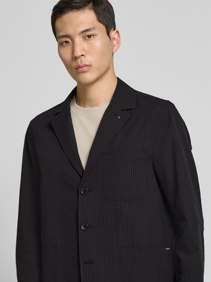 Scotch & Soda 3-knoops colbert met reverskraag Zwart - 3