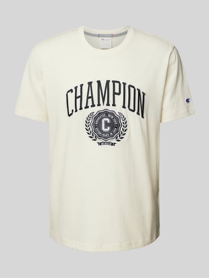 Champion T-Shirt mit Label-Print Offwhite 2
