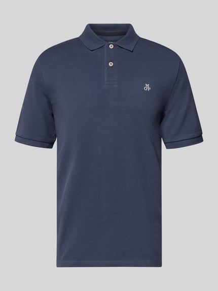 Marc O'Polo Regular Fit Poloshirt aus reiner Baumwolle  Dunkelblau 2