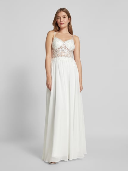 LUXUAR FASHION Bruidsjurk met kralen Offwhite - 4