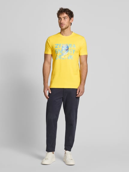 Zeybra T-Shirt mit Motiv-Print Aqua 1
