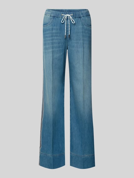 Jeansy krój wide fit z dodatkiem lyocellu Shop The Look MANNEQUINE