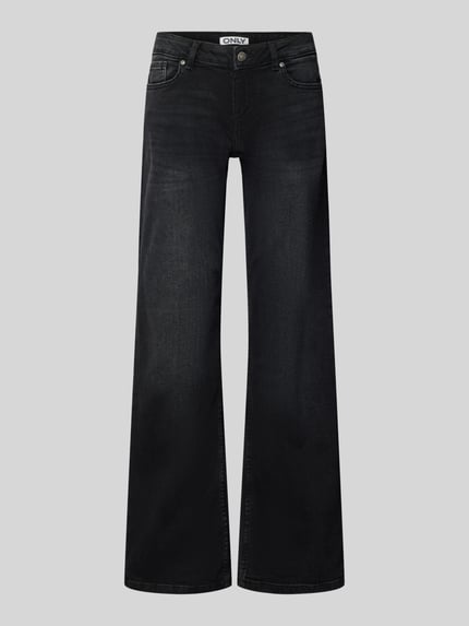 ONLY Regular Fit Jeans Wide Fit mit Low Waist Black 1
