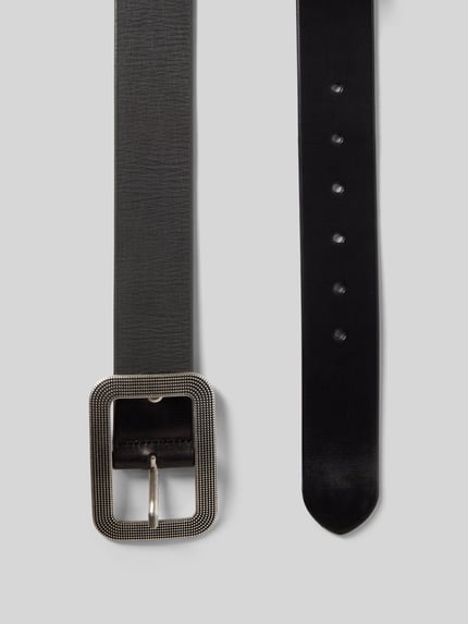 Vanzetti Gürtel aus Leder mit Dornschließe Black 3