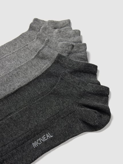 MCNEAL Sneakersocken mit Stretch-Anteil im 5er-Pack Graphit Melange 2