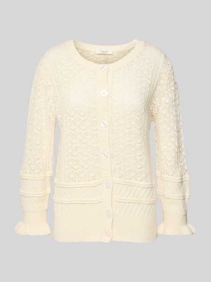 b.young Cardigan met ronde hals, model 'NAJO' Offwhite - 2