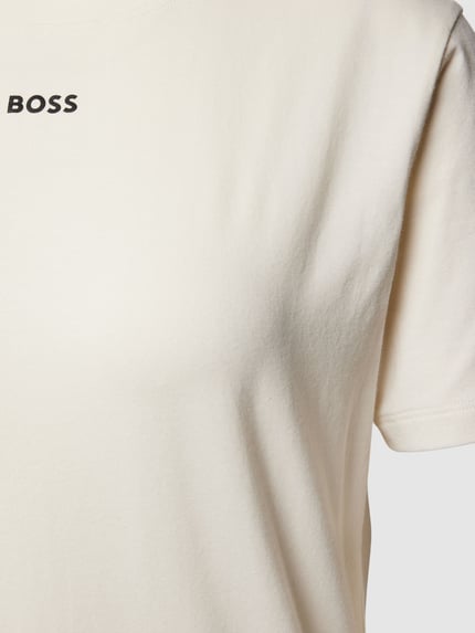 BOSS T-shirt met labelprint Wit - 2