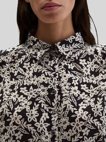 Marc O'Polo Loose Fit Bluse aus reiner Baumwolle Marine 3