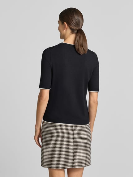s.Oliver BLACK LABEL Regular Fit Pullover aus Viskose-Mix Black 5