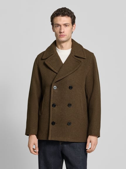 JACK & JONES Premium Jacke aus Woll-Mix mit Reverskragen Khaki 4