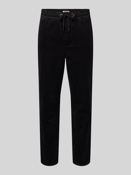 ONLY & SONS Spodnie sztruksowe o kroju tapered z mieszanki bawełny model ‘LINUS’ Czarny 2
