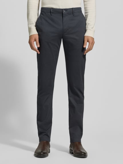 Tommy Hilfiger Slim Fit Chino aus Baumwoll-Mix Modell 'BLEECKER' Marine 4