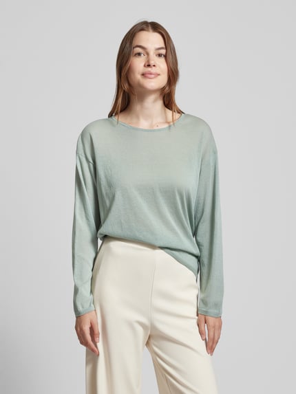 Marc O'Polo Sweter z dzianiny z obniżonymi ramionami Miętowy 4