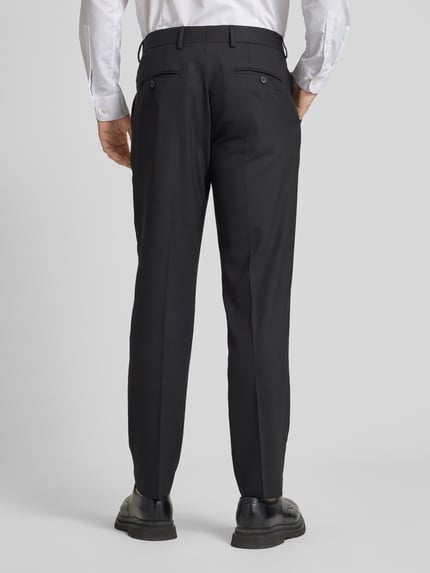 Selected Slim fit pantalon met wol model 'NEIL' Zwart - 5