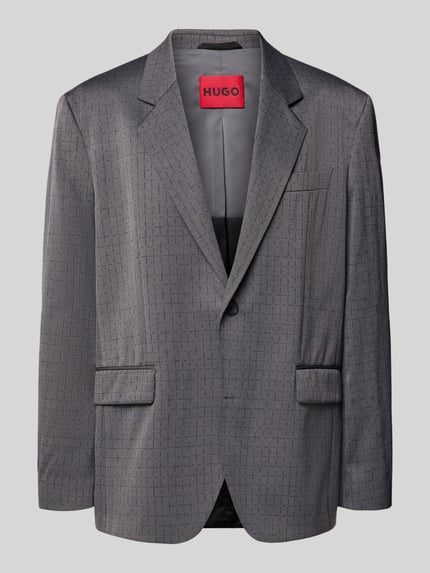HUGO Relaxed fit colbert van scheerwolmix model 'KARLO243X' Middengrijs - 2