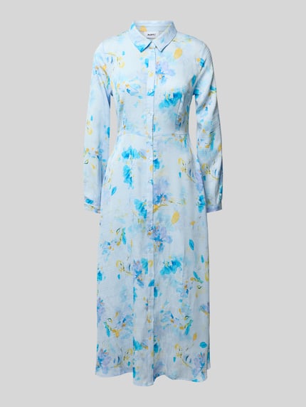 Moves Hemdblusenkleid mit Knopfleiste Modell 'Inula' Hellblau 2