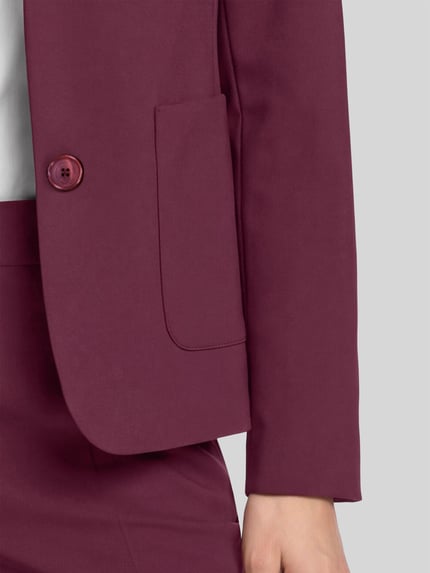 Betty Barclay Regular Fit Kurzblazer mit aufgesetzten Taschen Bordeaux 6