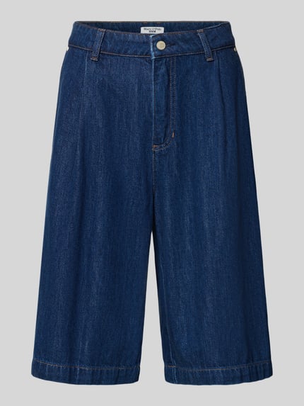 Wide Leg Jeansshorts aus Baumwoll-Lyocell-Mix Shop The Look MANNEQUINE