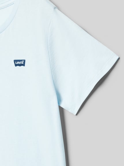 Levi’s® Kids Regular Fit T-Shirt mit Label-Stitching Modell 'BATWING' Bleu 2