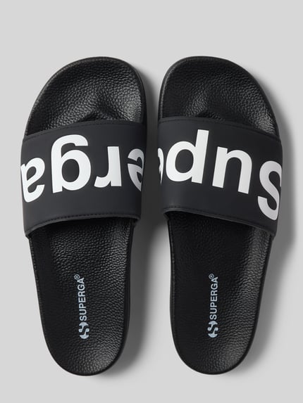 Superga Slippers met logoprint Zwart - 3
