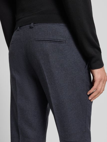 Selected Slim Fit Anzughose mit Woll-Anteil Modell 'REED' Marine 3