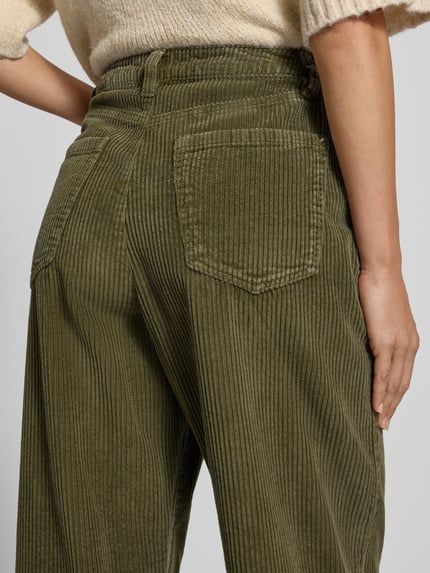 s.Oliver RED LABEL Regular Fit Cordhose mit Bundfalten-Detail Khaki 3