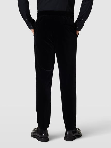 HUGO Stoffhose aus Samt Modell 'Howard' Black 5