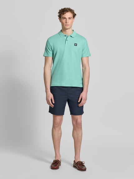 LERROS regular fit poloshirt met labeldetail en knoopsluiting Mintgroen - 1