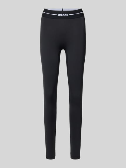adidas Sportswear Legginsy o kroju slim fit do Sport z materiału odprowadzającego wilgoć Model 'HYPERGLAM' Czarny 1