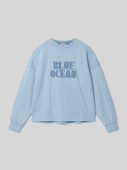 MANGO Sweatshirt aus reiner Baumwolle Bleu 1