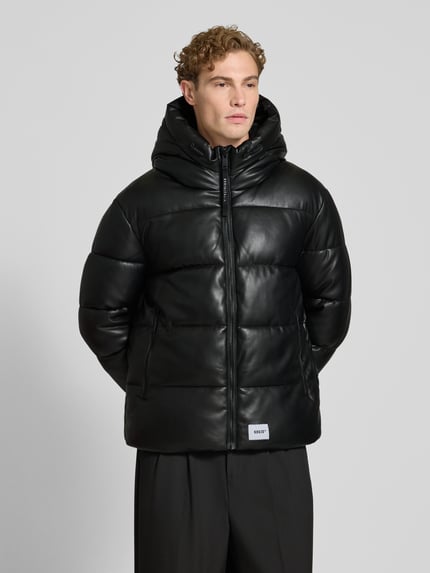 khujo Jacke mit Kapuze und Label-Patch Modell 'COEN' Black 4