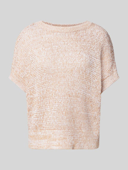 Armani Exchange Strickpullover mit gerippten Abschlüssen Apricot 2
