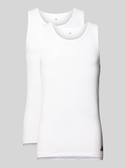 adidas Sportswear Tanktop mit Label-Print im 2er-Pack Weiss 1