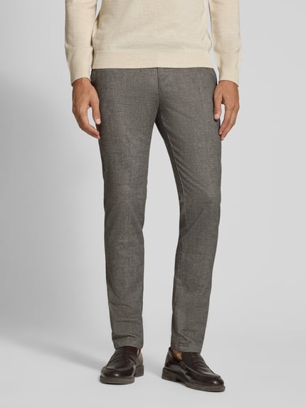 bugatti broek met steekzakken in modern fit Lichtgrijs - 4