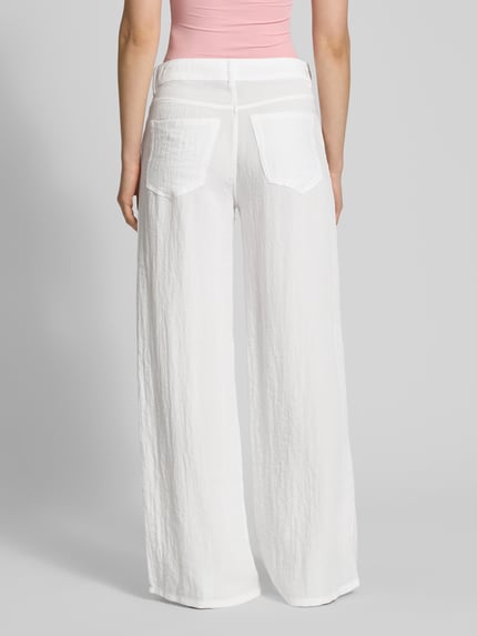 Weekday Straight Leg Stoffhose in Crinkle-Optik Modell 'Sander' Offwhite 5