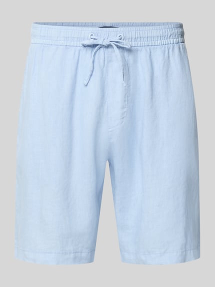 Produktfoto, Shorts mit elastischem Bund und Gesäßtasche von MCNEAL in Hellblau, reine Baumwolle, Regular Fit, glatte Textur