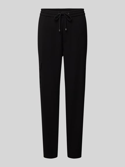 MAC Regular fit cargobroek met elastische band, model 'Easy Cool' Zwart - 2