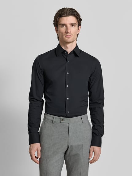 BOSS Slim Fit Businesshemd mit extra langem Arm Black 4