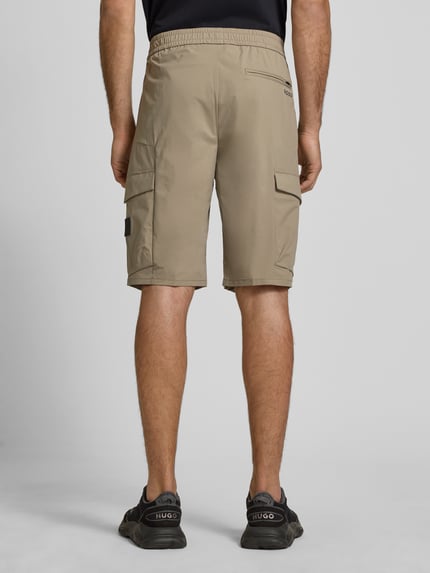 BOSS Green Tapered Fit Bermudas mit Cargotaschen Khaki 5