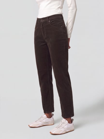MAC Regular Fit Cordhose mit Label-Patch Modell 'Bobbie' Graphit 4