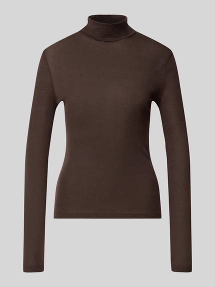 Rollkragenpullover aus Lyocell-Baumwoll-Mix Modell 'ZERAFINE' Shop The Look MANNEQUINE