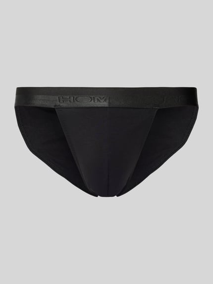 HOM Tanga mit elastischem Label-Bund Black 1