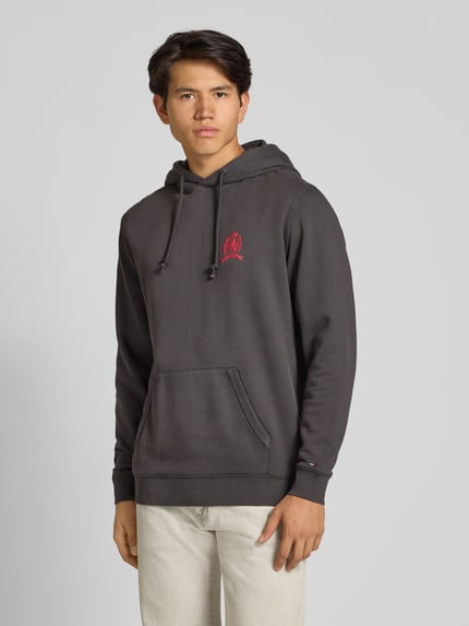 Tommy Jeans Regular Fit Hoodie aus Baumwoll-Mix Black 4