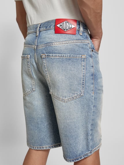 HUGO Szorty jeansowe z 5 kieszeniami Jeansowy niebieski 3