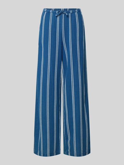 Wide Leg Pants mit elastischem Bund und Kordelzug Shop The Look MANNEQUINE