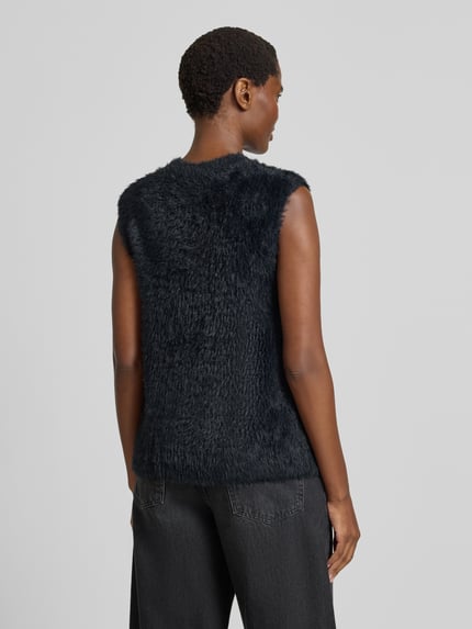 Christian Berg Woman Pullunder aus Effektgarn mit Rundhalsausschnitt Black 5