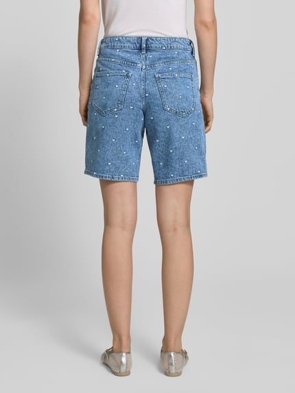 VERO MODA szorty jeansowe o kroju regular fit z mieszanki bawełny model 'TESS' Jeansowy niebieski 5